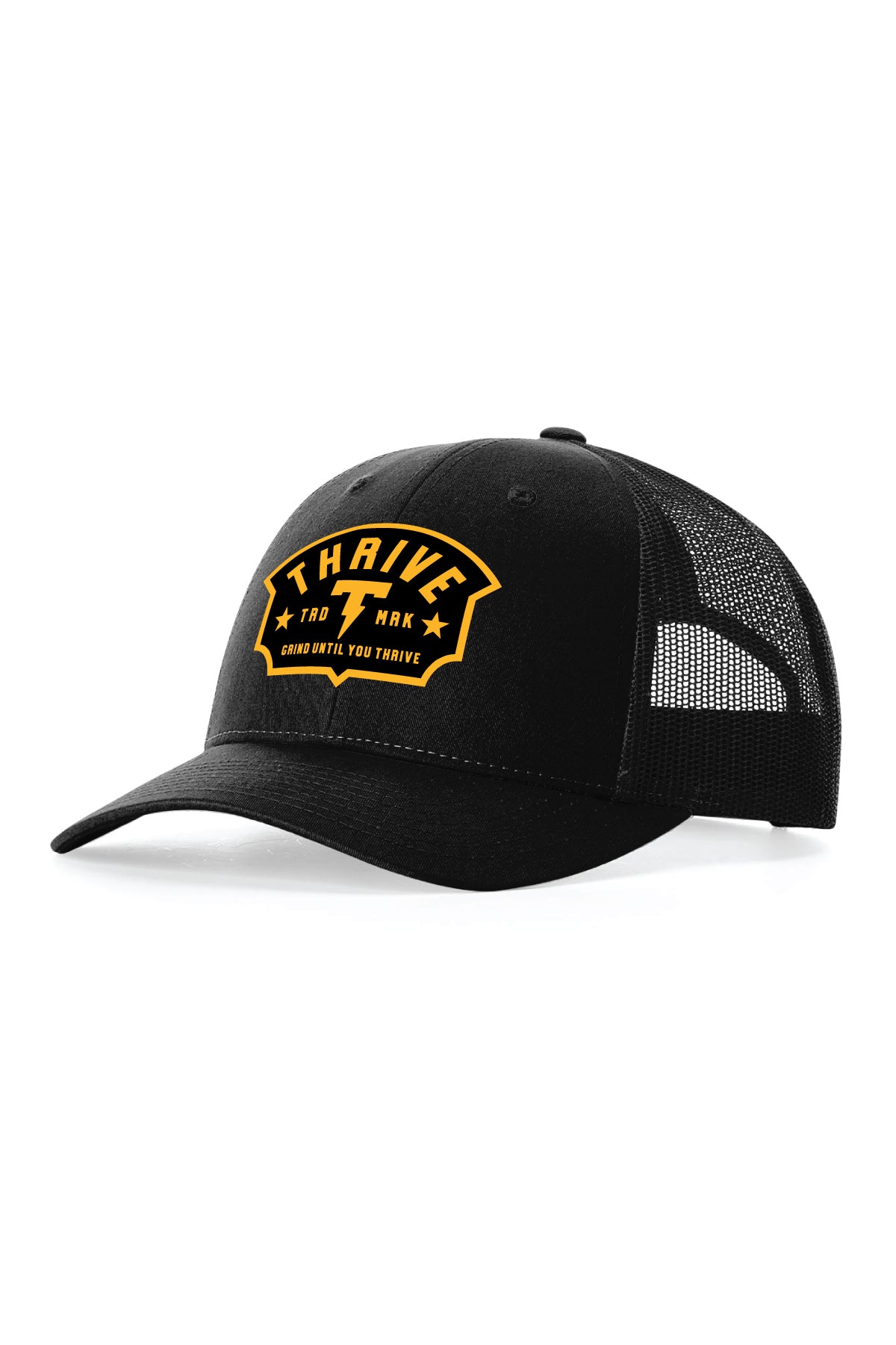 Badge Trucker Hat - Black